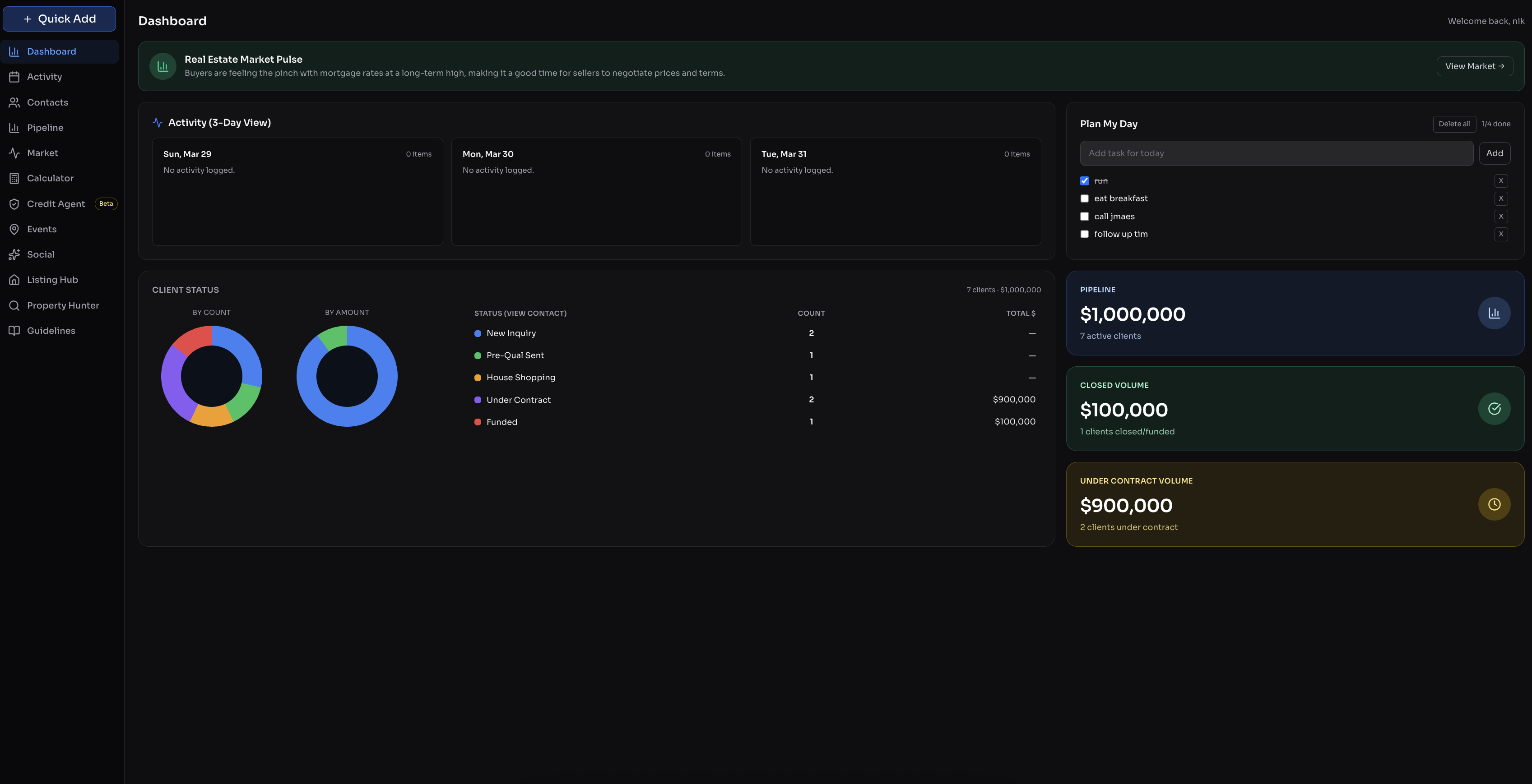 Loan officer Contacts feature preview