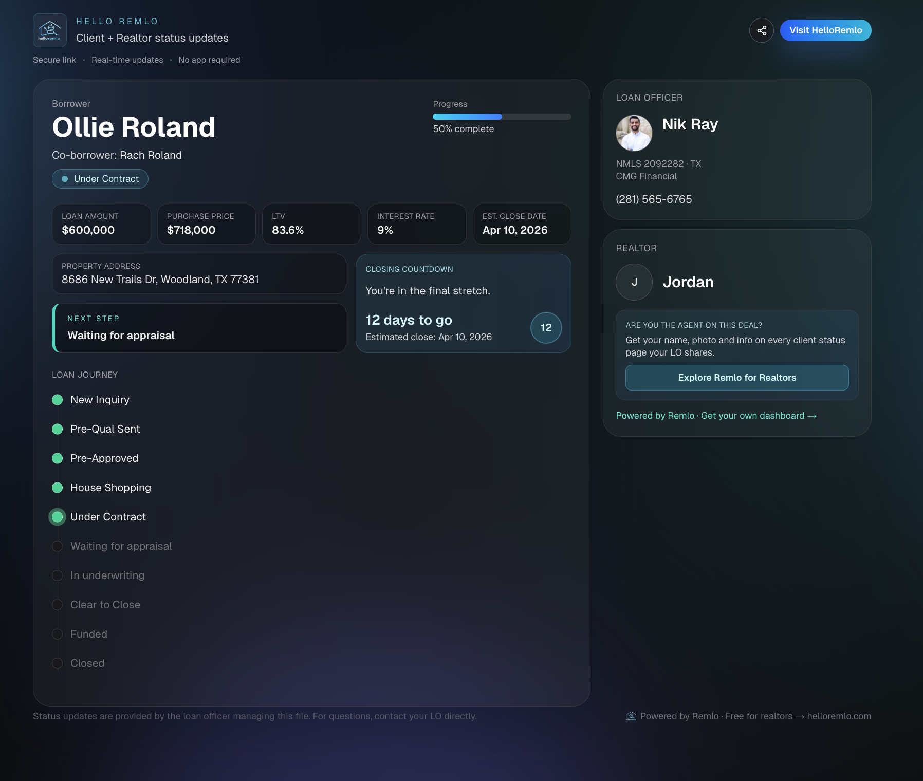 Loan officer Scheduling feature preview